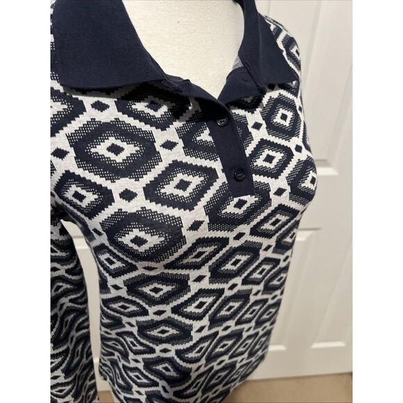 Zara - Long Sleeve - Top - Size Medium - Button Up - Geometric Design - Picture 4 of 12